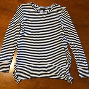 STELLA & DOT Stripe LS Knit Shirt